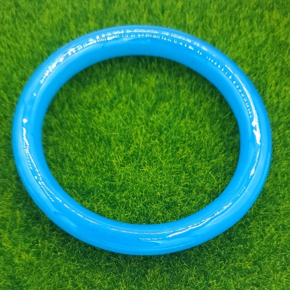 Blue Stunning Eye Catching High End Glass Jade Bangle B3001